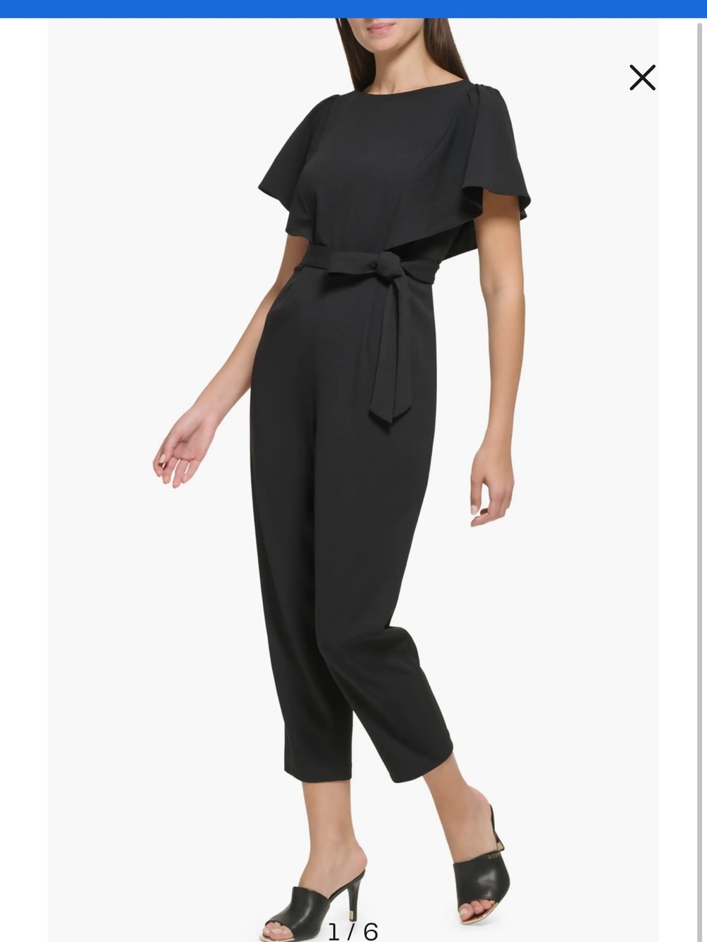 NWT DKNY FLUTTER SLEEVE JUMPSUIT